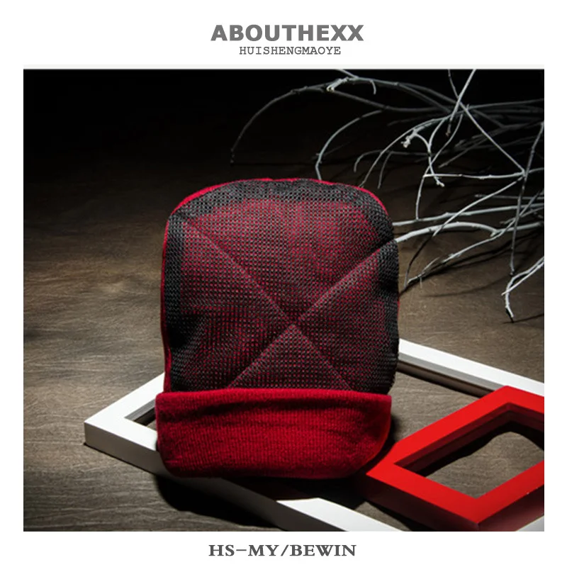 تحت الأرض رئيس الدورية قبعة صوف سميكة شبكة ارتداء مقاومة الشارع الرقص قبعة الرجال عادية في الهواء الطلق الترفيه الدافئة يندبروف