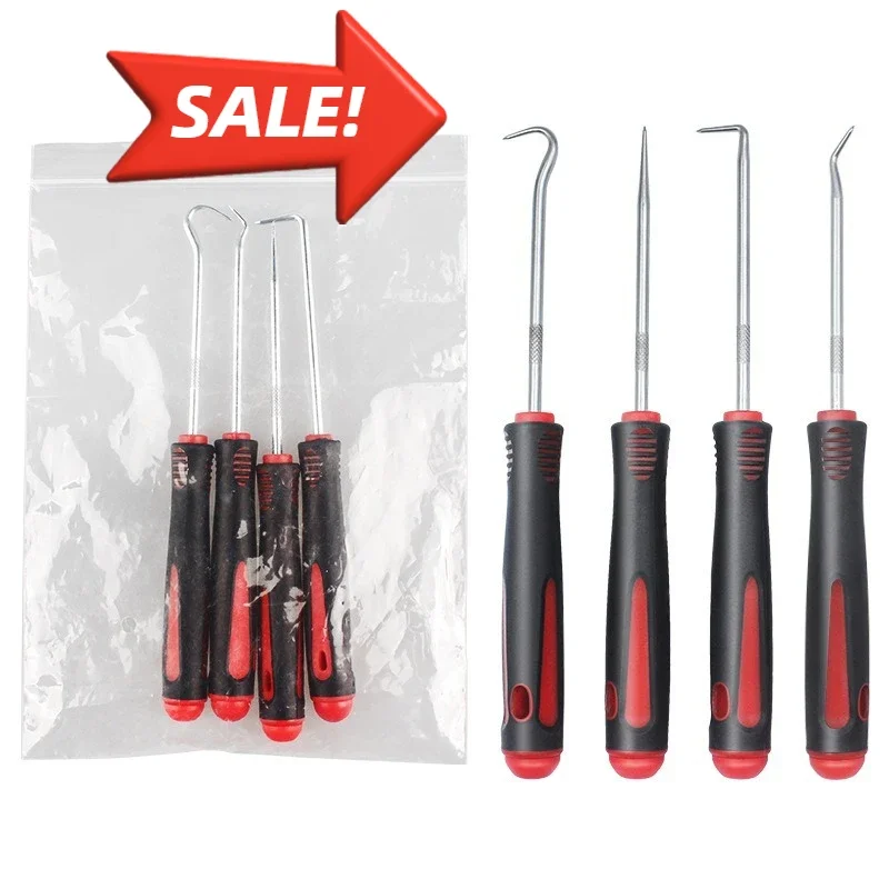 

4 шт., автомобильное уплотнительное кольцо, резиновый крючок для сальника, комбинированный съемник, практичные детали, ремонт шин, необходимые аксессуары для авторемонта