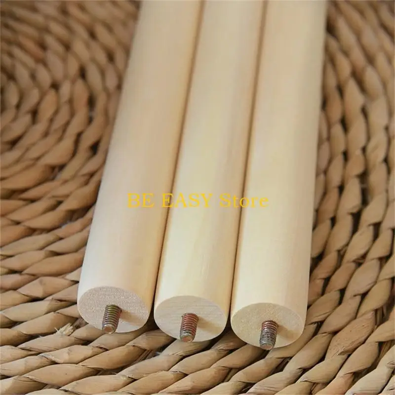 E28F Rattan Indoor Plant Stand Straw Woven Flowers Pots Holder Stool With Legs Floor
