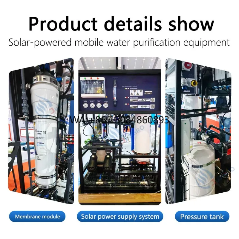 264.2Gal/day Outdoor Emergency Equipment - Ultrafiltration Solar Water Purifier - Removes Sediment and Bacteria in Remote Areas