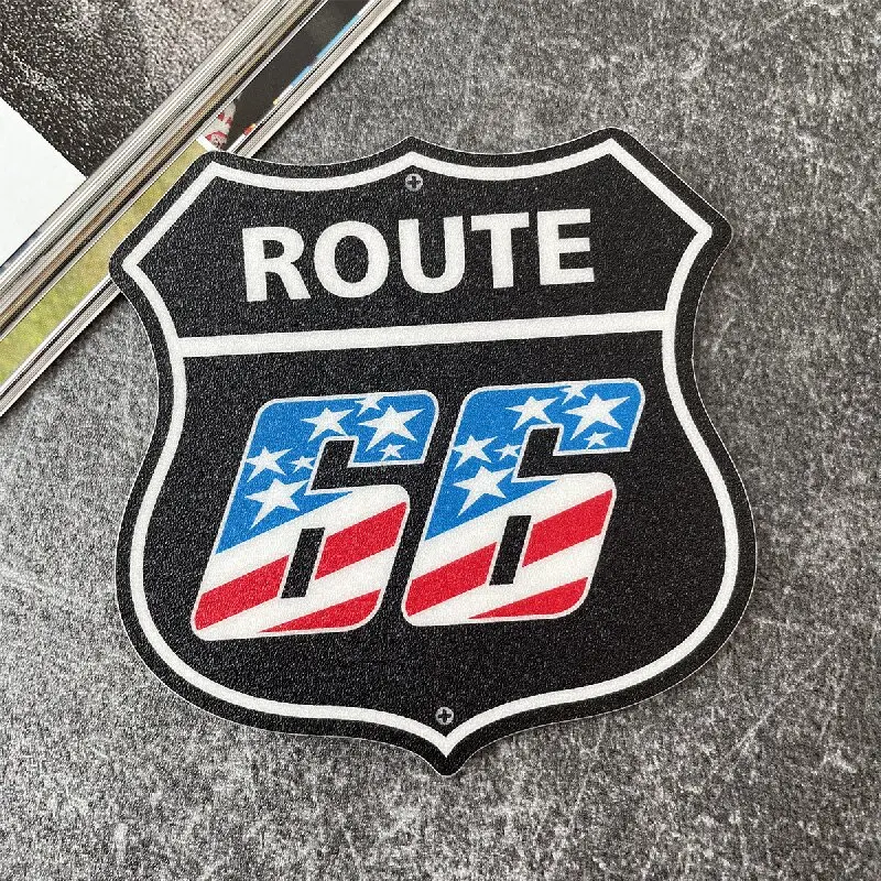 Route 66 Sign Sticker Frosted Decals Motorcycle Sticker America The Historic Route 66 Stickers For Voge Primavera 150 Sprint 150