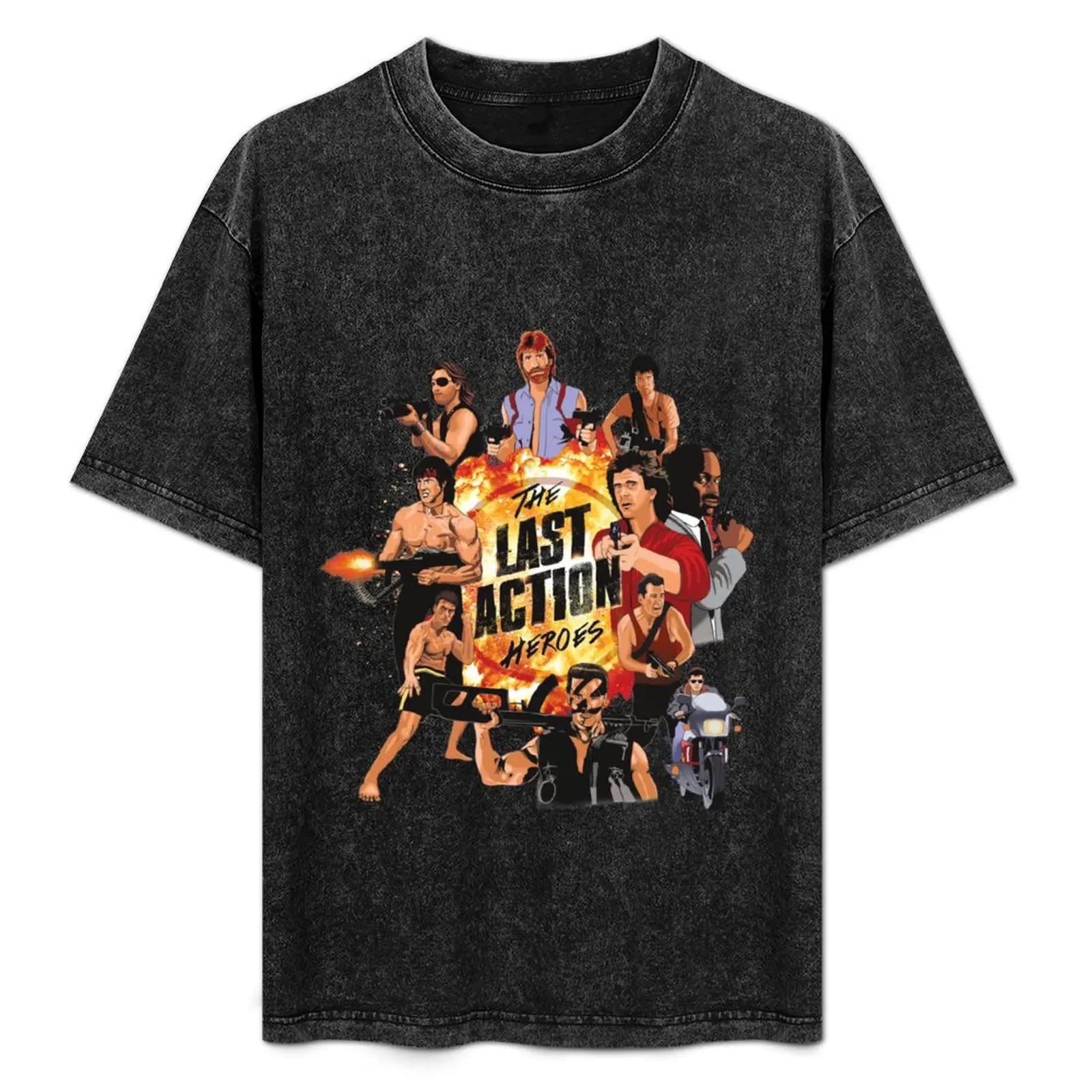 The Last Action Heroes T-Shirt tops vintage t shirts anime figures cotton graphic tees t shirts for men