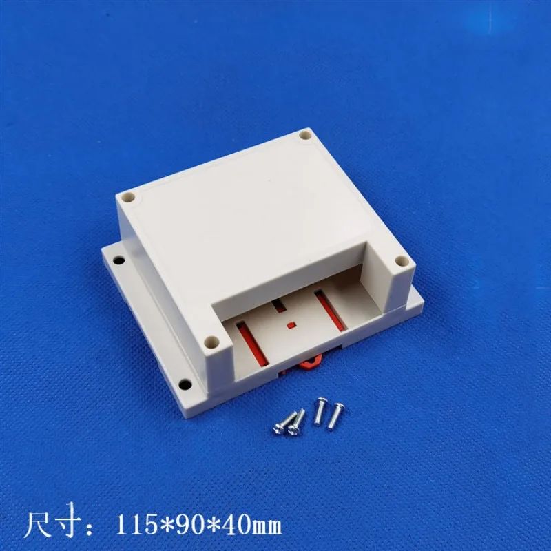 115x90x40mm DIY Plc Control Plastic Din Rail Project Box Electronics Enclosure Outlet Box LK-PLC01b