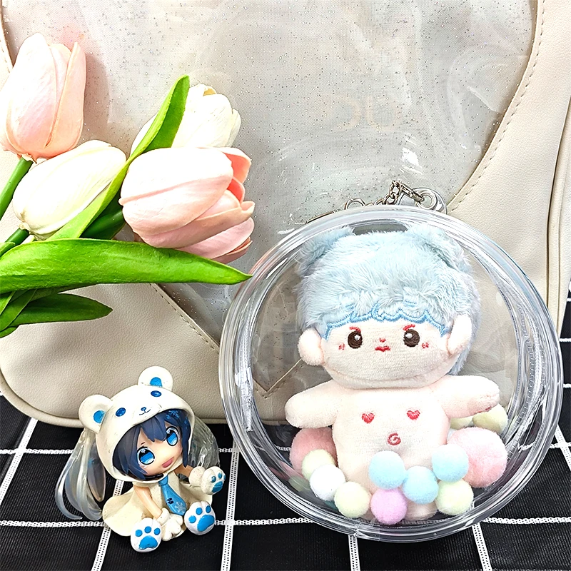 Clear Doll Bag For Ob11 BJD Cartoon Dolls Transparent Protector Pouch For AC Toys Japanese Anime Figure Garage Kit GK