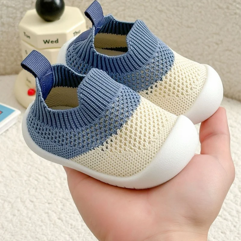 2025 New Spring Summer Mesh Breathable Non-Slip Baby Shoes 6M-36M Boys Girls Sip on Sneakers Casual Sport Shoes First Walkers