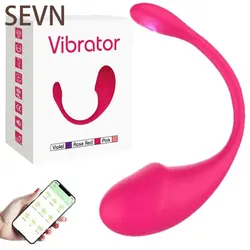 Kadınlar için kablosuz Bluetooth yapay penis vibratör yumurta APP kontrol klitoris stimülatörü giyilebilir G Spot aşk yumurta yetişkin titreşimli seks oyuncak