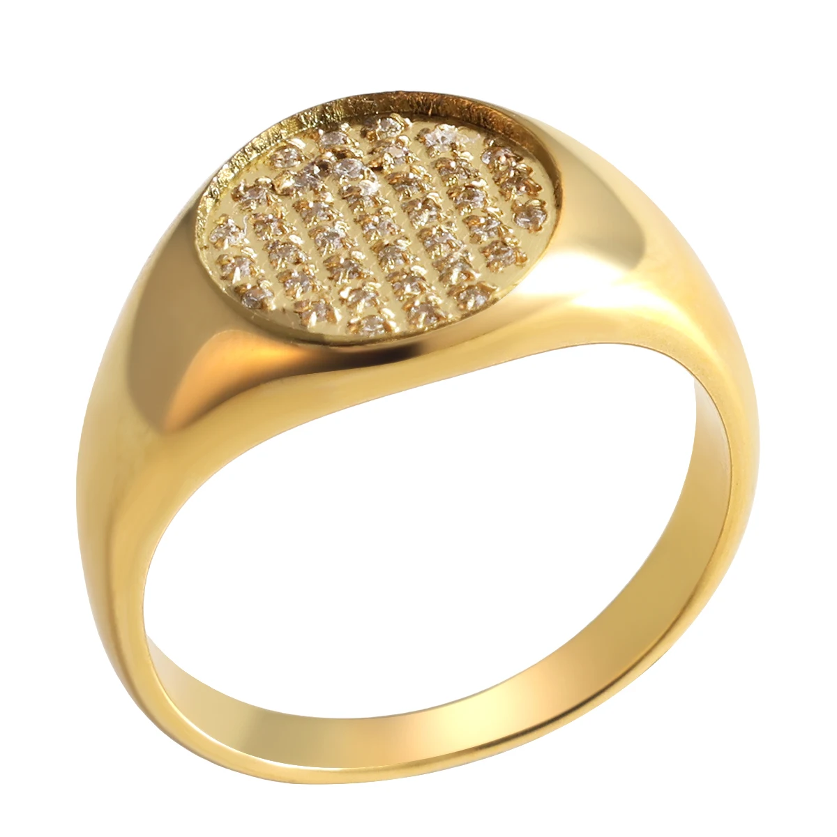 Simple Stainless Steel Rings Fashionable Trendy Irregular Geometric 18K Gold Plated Women's Ring Jewelry Gift
