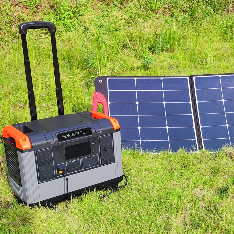 3000W  Solar Generator 2688Wh Power Station with 18V 400W Foldable Solar Panel Battery Complete Kit Set System Emergency Supply