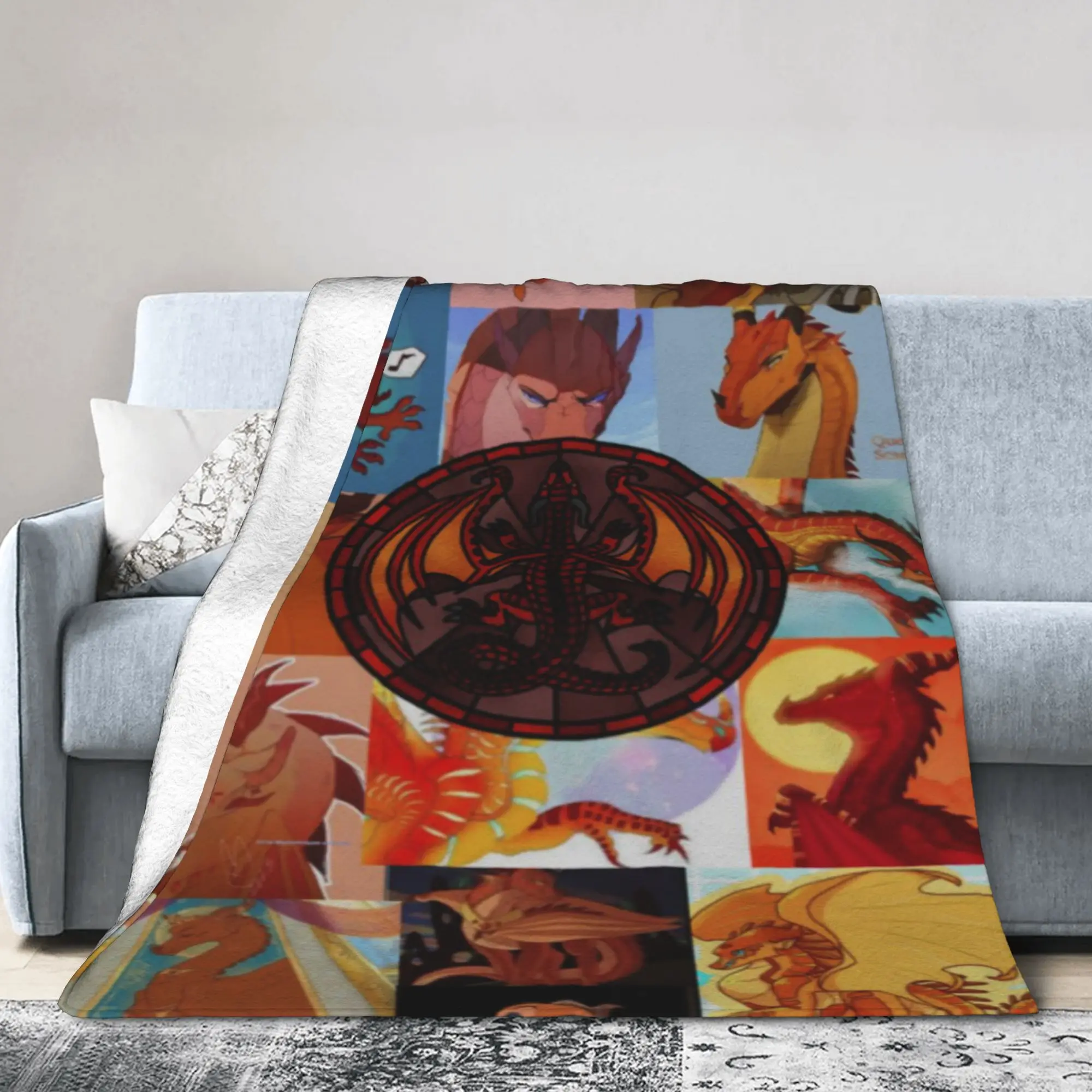 Wing Of Fire dragon Stuff Blanket Lightweight Thin Flannel  Throw Blanket Comfortable Bedding Throws