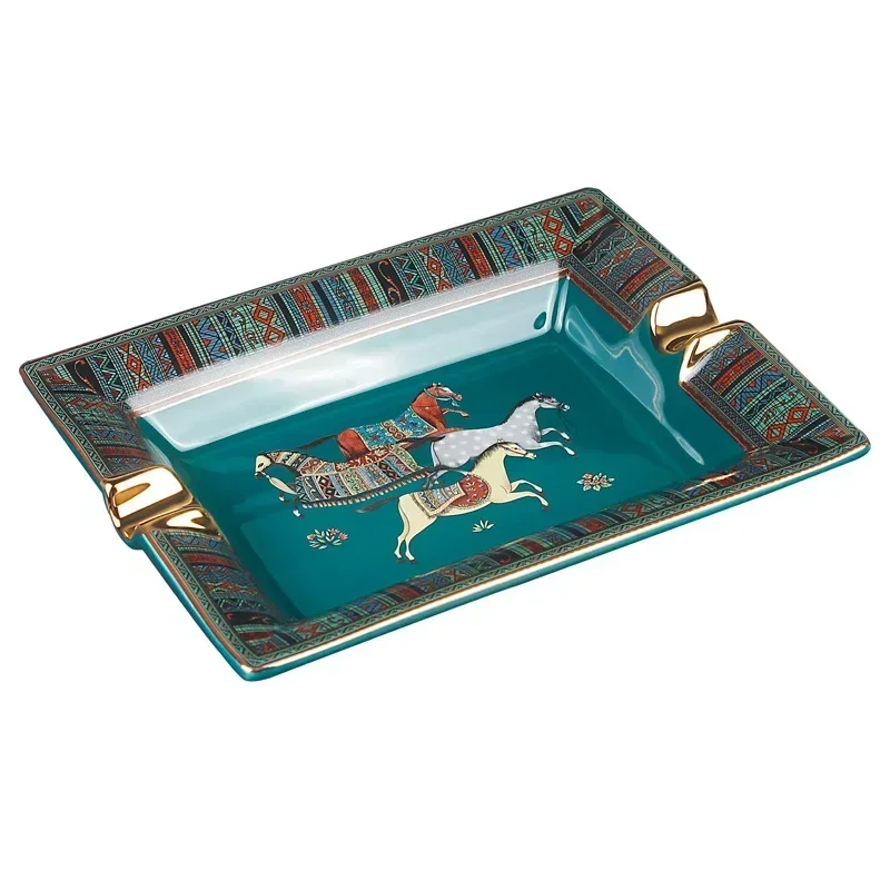 

Ceramic Cigar Ashtray Ash Tray Gift Box Package for Man for ceramic cigar ashtray European Style Ashtray Desk Accessories