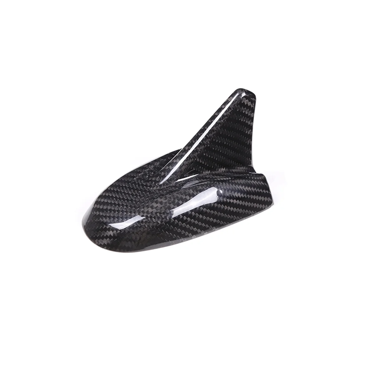 Real Carbon Fiber Car Roof Shark Fin Decorative Aerial Antenna Cover Sticker Base for Maserati Ghibli 2014-2019