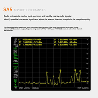 UTTG-PORTXVNSA 4inch IPS LCD SA5 Multi-Function Handheld Spectrum Analyzer 100k-5.3GHz Signal Generator with Battery
