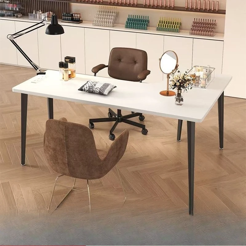 Nail art table corner new desk special ecological table and chair set corner computer table antique worktable desk
