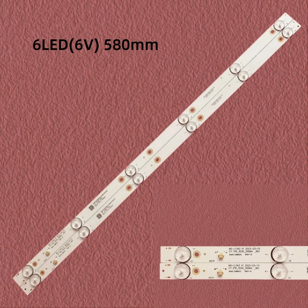 2PCS 6LED LED backlight strip for 32 inch JL.D32061330-081AS-M MS-L1343 L2202 L1074 V2 2-6-3030-300MA-36V ARIELLI LED-32DN9T2
