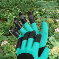 Grass removal and anti-wear gloves with soil digging protection, breathable, garden thorn-proof planting claws