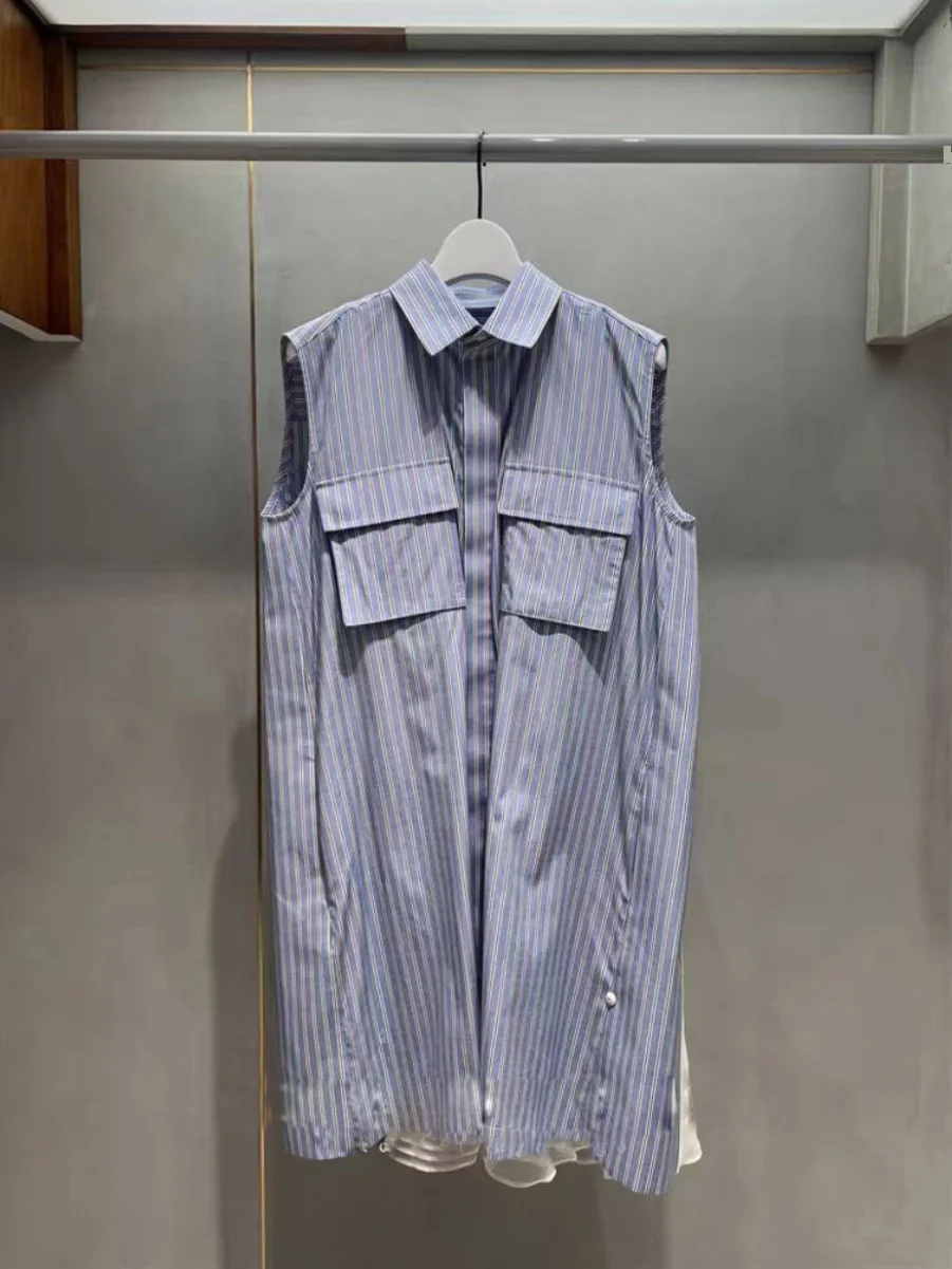 

Женская коллекция FOG Sacai весна-лето 2024, Svel irt Dr с панелью Ket And Ba, Neon Me, миди, свободная посадка