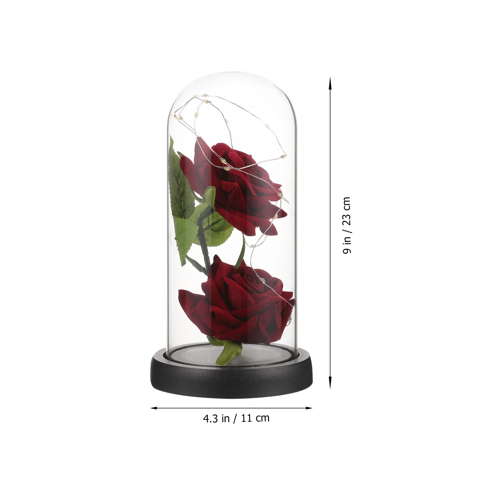

Dome for Flower Gifts For Mothers Day Lamp Day Valentine Wedding Decor LED Glass Flowers String Light Glass Flowers