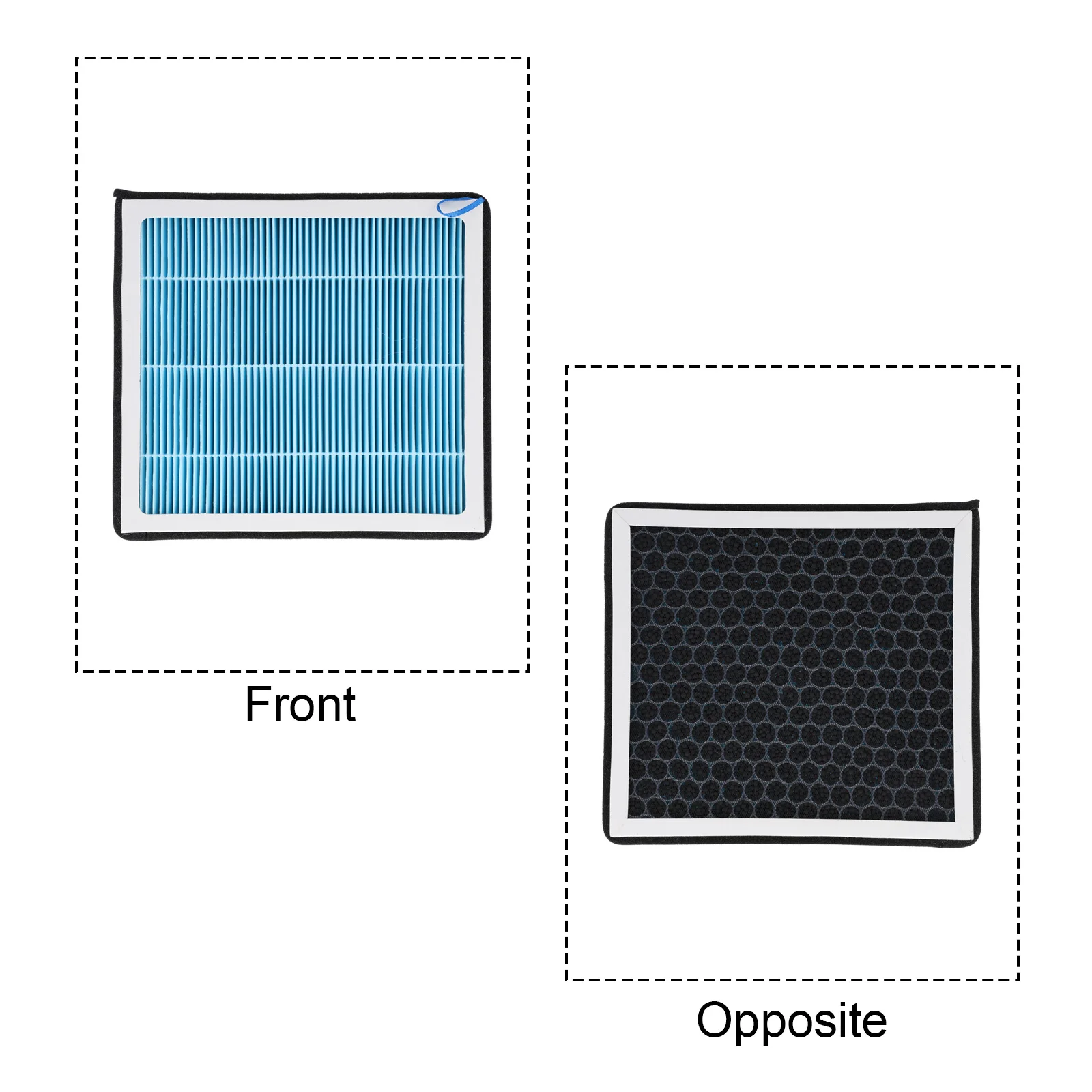 

Activated Carbon Filter Automotive Replacement Driving Comfort Air Ventilation Compatible Replacement 8.58 L X 7.87 W X 1.17