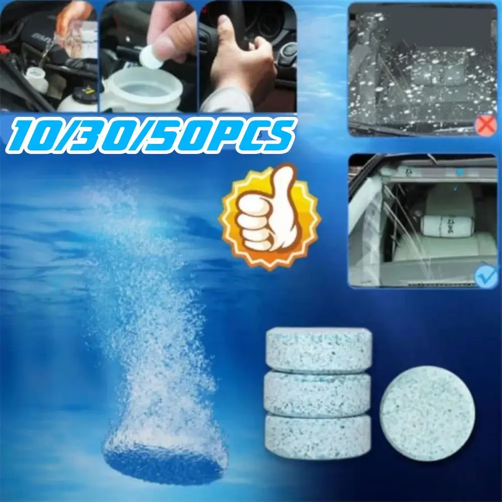 Solid Glass Water Effervescent Tablets Auto Window Solid Cleaning Automobile Car Glass Wiper Washing Tablets Car Accessories