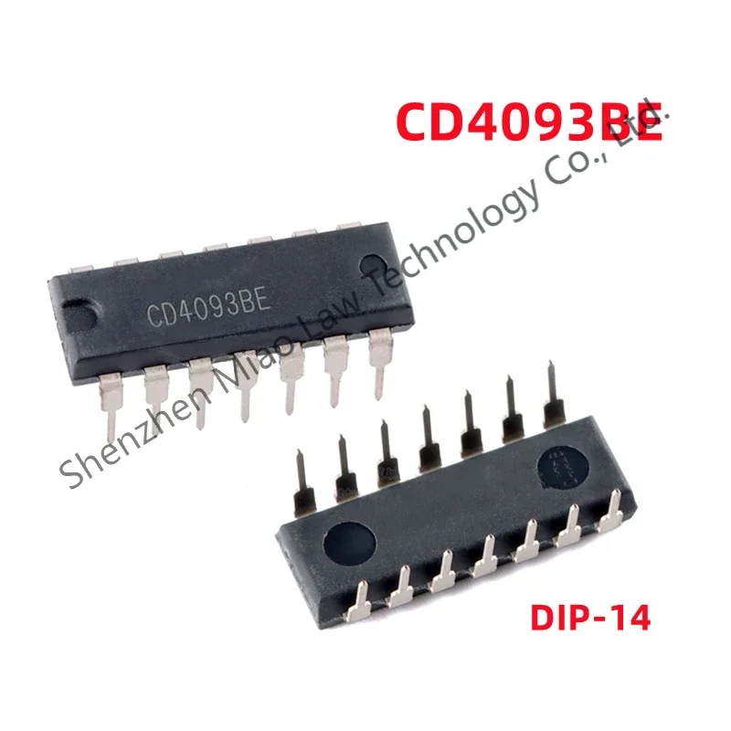 

20PCS/LOT Original CD4093BE DIP14 CD4093 DIP 4093 DIP-14 4093BE IC Chip