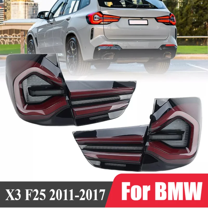 

Обновление G01 G08 Стиль светодиодных задних фонарей для BMW X3 F25 2011-2017 Динамические светодиодные задние фонари в сборе DRL Задние стоп-сигналы поворота