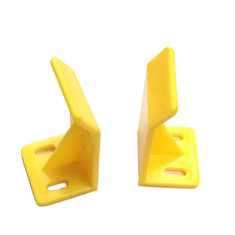 2 pezzi pezzo di posizionamento giallo plastica fissa Anti-movimento Stop PCB Test Rack accessori per dispositivi ICT