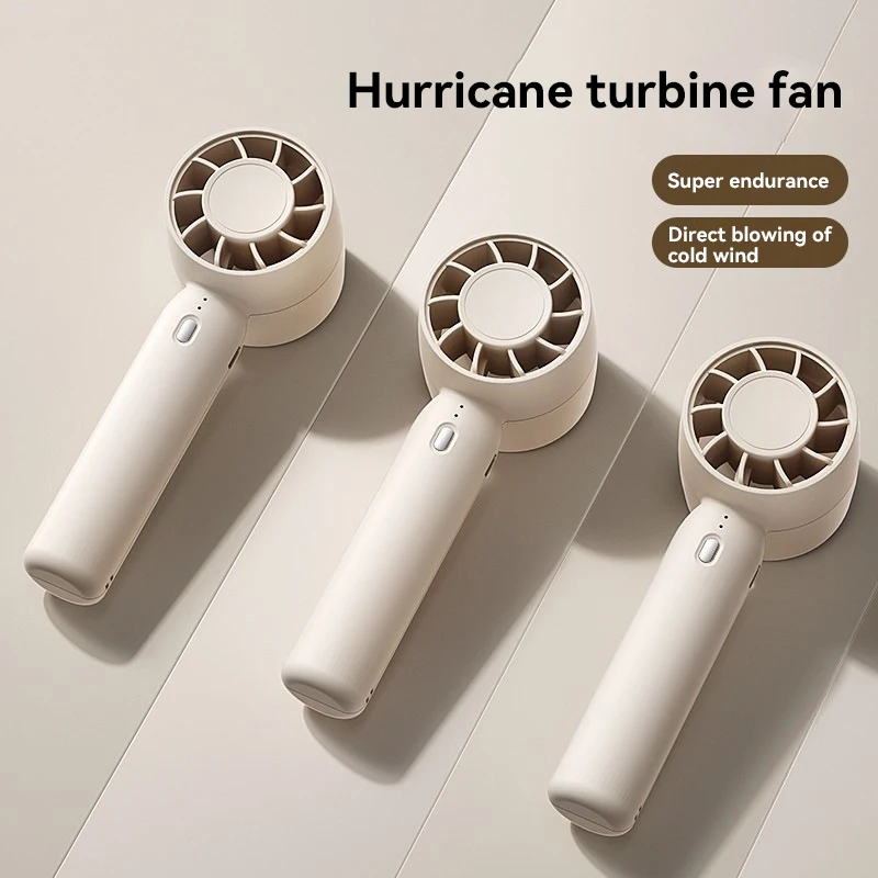 Handheld Small Fan New High Speed Turbo With Long Battery Life Usb Charging Mini Small Fan Portable Handheld Fan