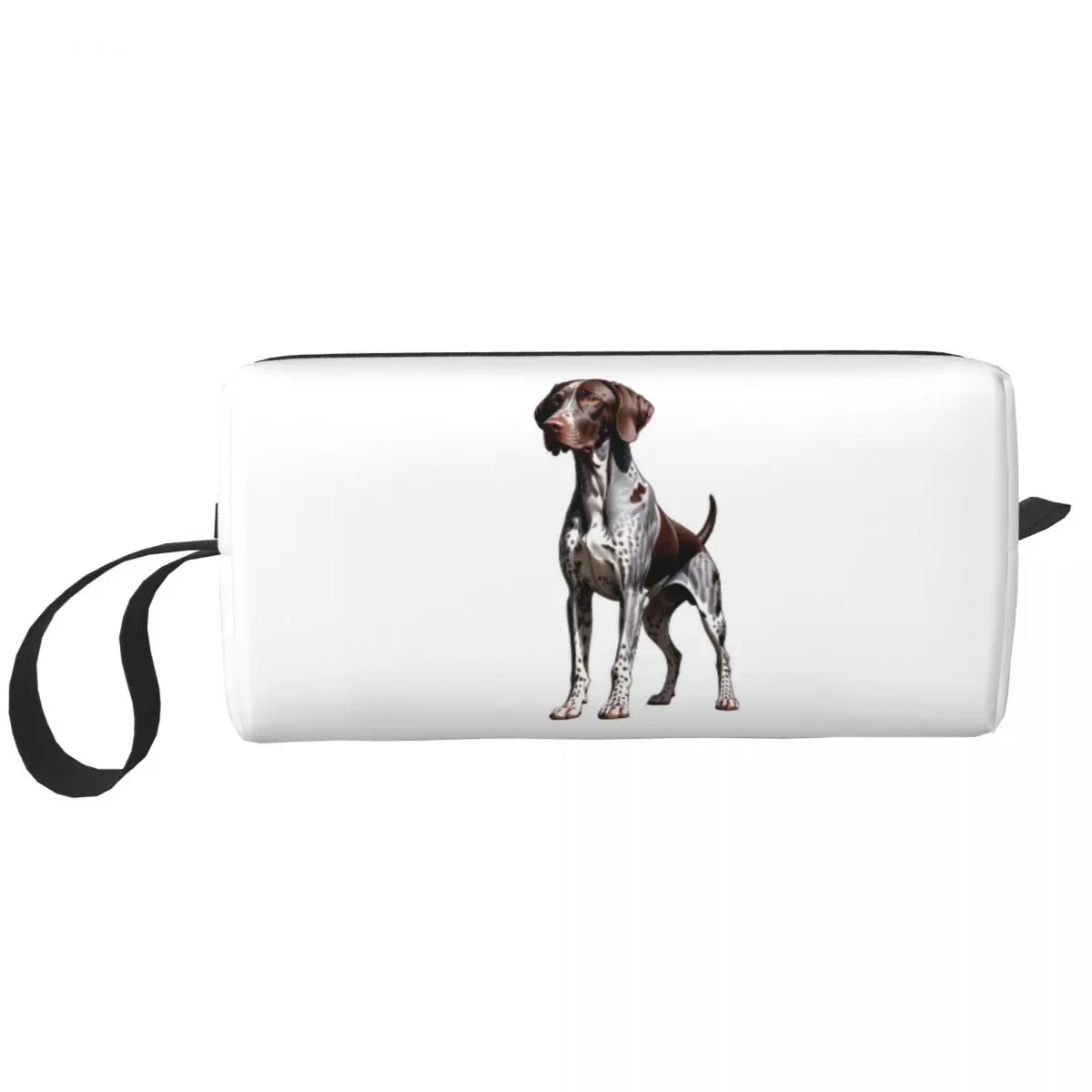 German Shorthaired Pointer Dog Bone And Paw Pencil Case for Students Pen Box Pencil Bag Stationery Supplies Women Cosmetic Bag