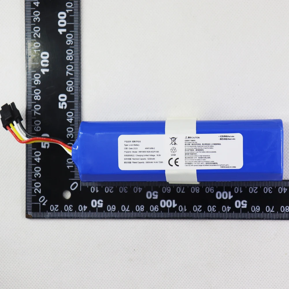 High Quality INR18650 M26-4S2P 5000mAh 14.4v Rechargeable Lithium Battery Pack Accessories 4 wire plug