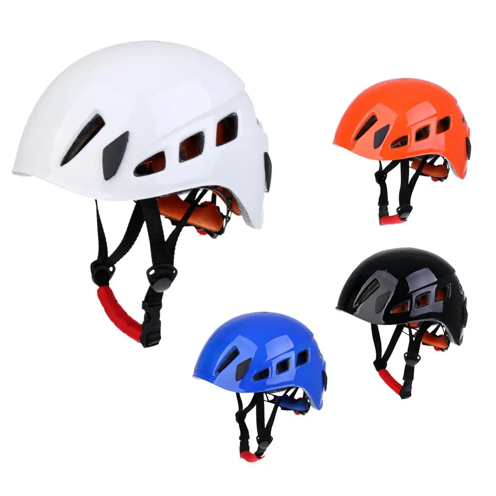 Universal Professional Safety Helmet Lightweight & Adjustable Head Protection for Rock Climbing Caving Rappelling Rescue Work