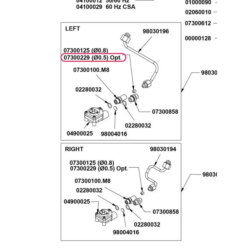 Para cafetera semiautomática italiana Nova APPIA LIFE, válvula limitadora de flujo de 0,5mm, accesorios originales