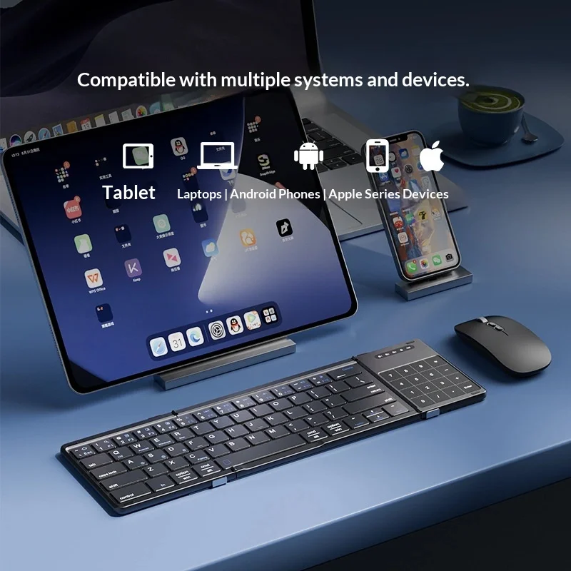 Mengzu Tri Fold Wireless Bluet - Gaming Keyboard Wireless avis et prix
