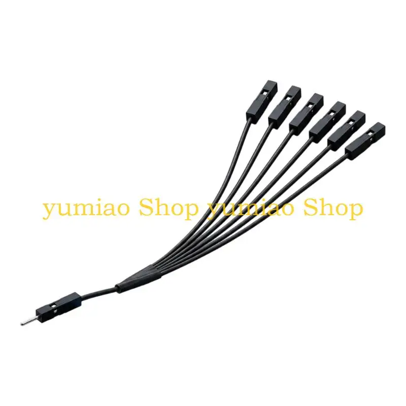 587B 2.54Mm Single Male To 2/3/4/5/6 Female 2Pin Adapter Cable for Power Light Emitting Diode Desktop Motherboard
