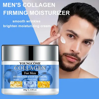 Eine Kollagenstraffungs- und Feuchtigkeitscreme mit Retinol, Vitamin E und Hyaluronsäure, der die Haut erfrischt und befeuchtet