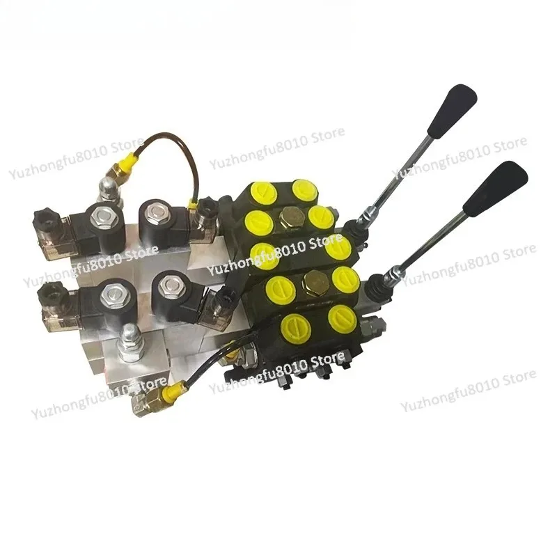 DCV60 motor synchronous electric hydraulic control multi-way directional valve solenoid distributor