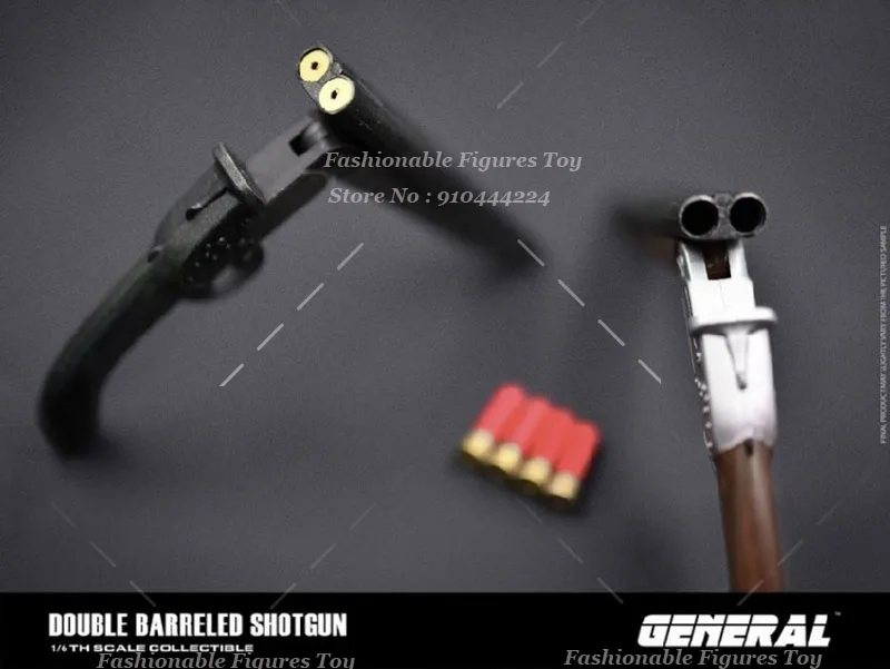 GENERAL GA-008 1/6 skala broń dwubiegun Shotgun polowanie na świeżym powietrzu plastikowy pistolet Model Fit 12 \