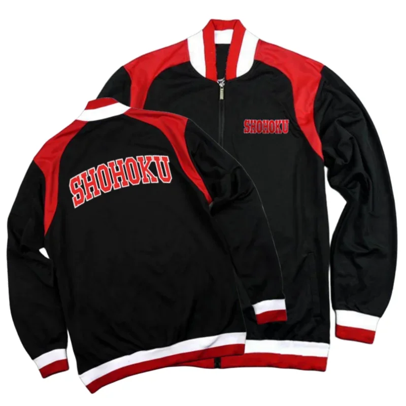 Anime Slam Dunk Shohoku jacket Jersey Daewoo Sakuragi Rukawa Miyi basketball sweatshirt sportswear cosplay hoodies zipper