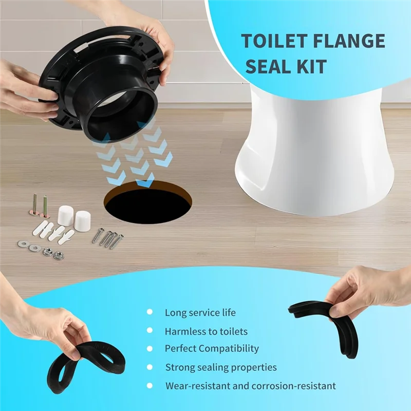 

Efficient RV Toilet Seal And 3 Inch Socket RV Toilet Flange Kit, 385345892, 385311652, 385311658, For RV 300/310/320