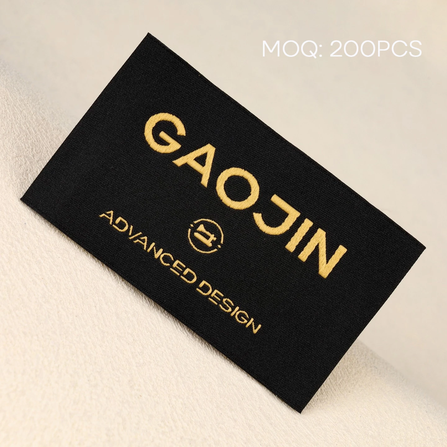 High Quality Custom Woven Fabric Label Mattie Surface for Apparel Sofa Curtains Brand Logo Woven Tags Personalized Sewing Labels