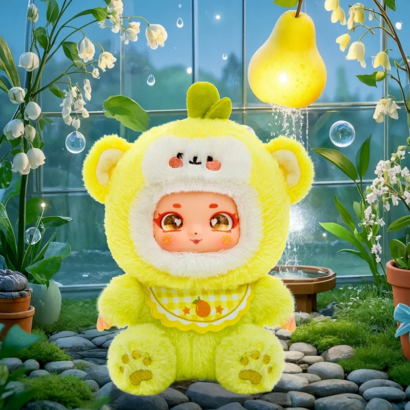 Cartoon dier schattig fruit lieverd partij vinyl knuffels populair gevuld knuffels aardbei, appel, peer kind creatief cadeau