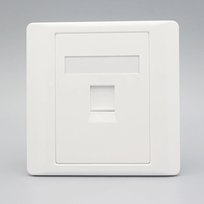 RJ-45 المقبس جدار جبل لوحة 86 نوع شبكة إيثرنت LAN جيجابت RJ45 Cat6 مقبس مخرج كيستون غطاء