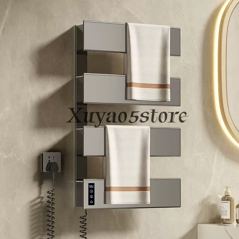 Household bathroom intelligent constant temperature electric towel rack large panel regular drying towel bar