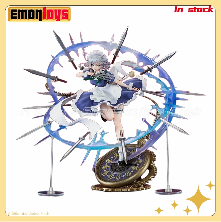 

В наличии оригинальная модель Emontoys Touhou Project Izayoi Sakuya 1/7, подарочная коллекция, аниме-фигурка
