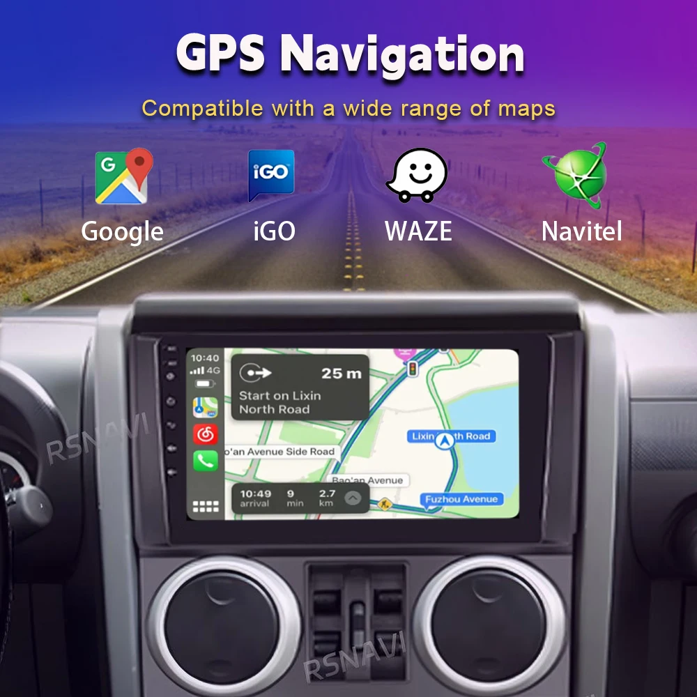 For jeep Wrangler Rubicon 2007 - 2010 Carplay Auto Car Radio with Wireless CarPlay Plug and Play Snapdragon Wireless Android 16 view 5