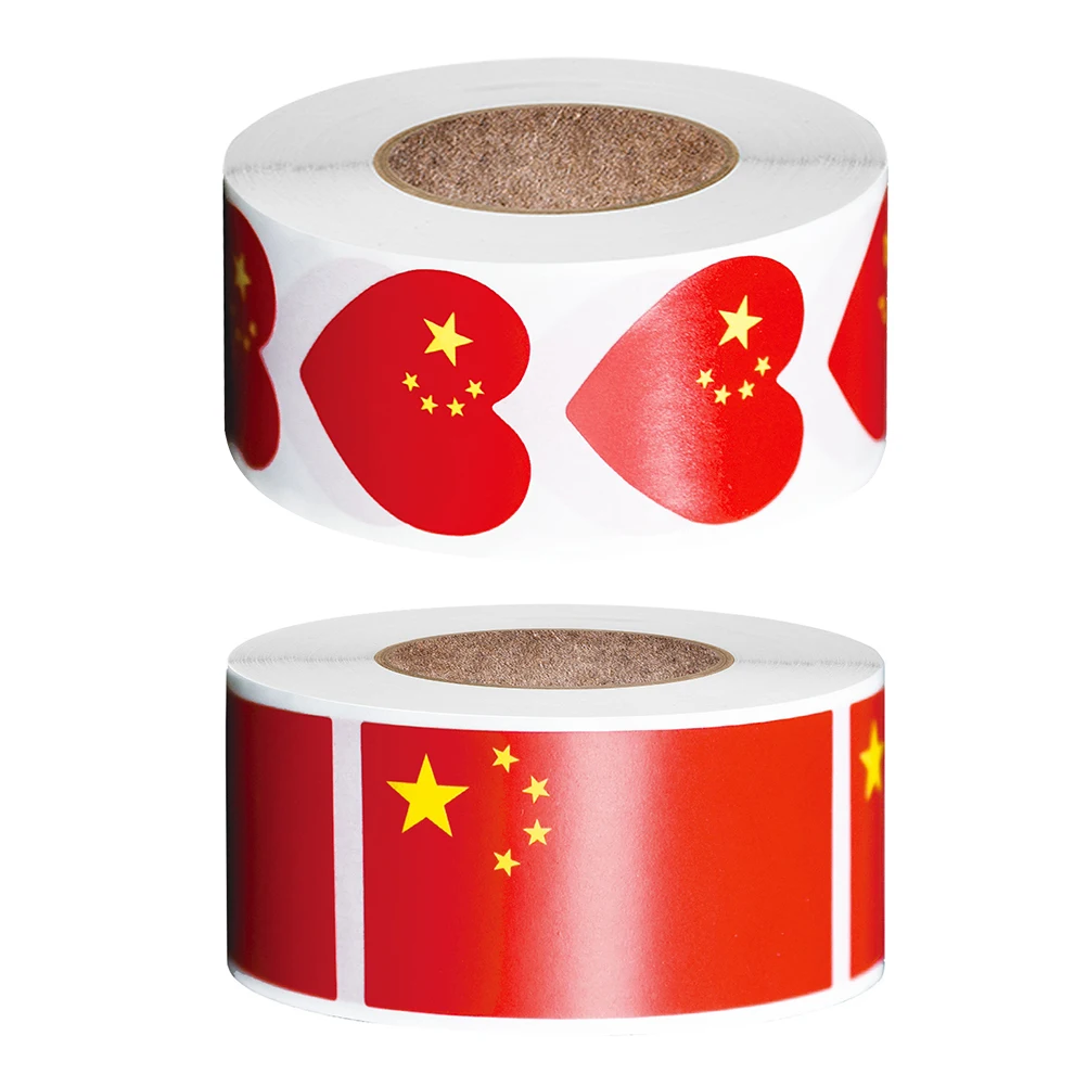 6 Rolls Rectangle Stickers Self Adhesive Decorative Labels for Cards Envelope Album Party Gift Adhesive Label Crafts