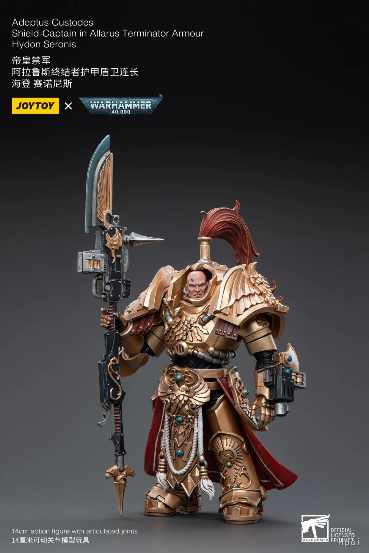 【Disponibile】JOYTOY Warhammer 40K 1/18 Action Figure Adeptus CustodesShield-Captain in Allarus Terminator ArmourHydon Seronis Toys