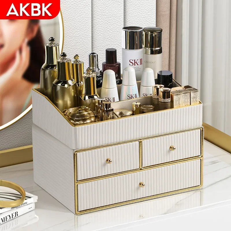 Premium Cosmetics Storage Box, Skin Care Products, Dresser, Bedside, Desktop, Sundries, Mask, Lipstick, Shelf