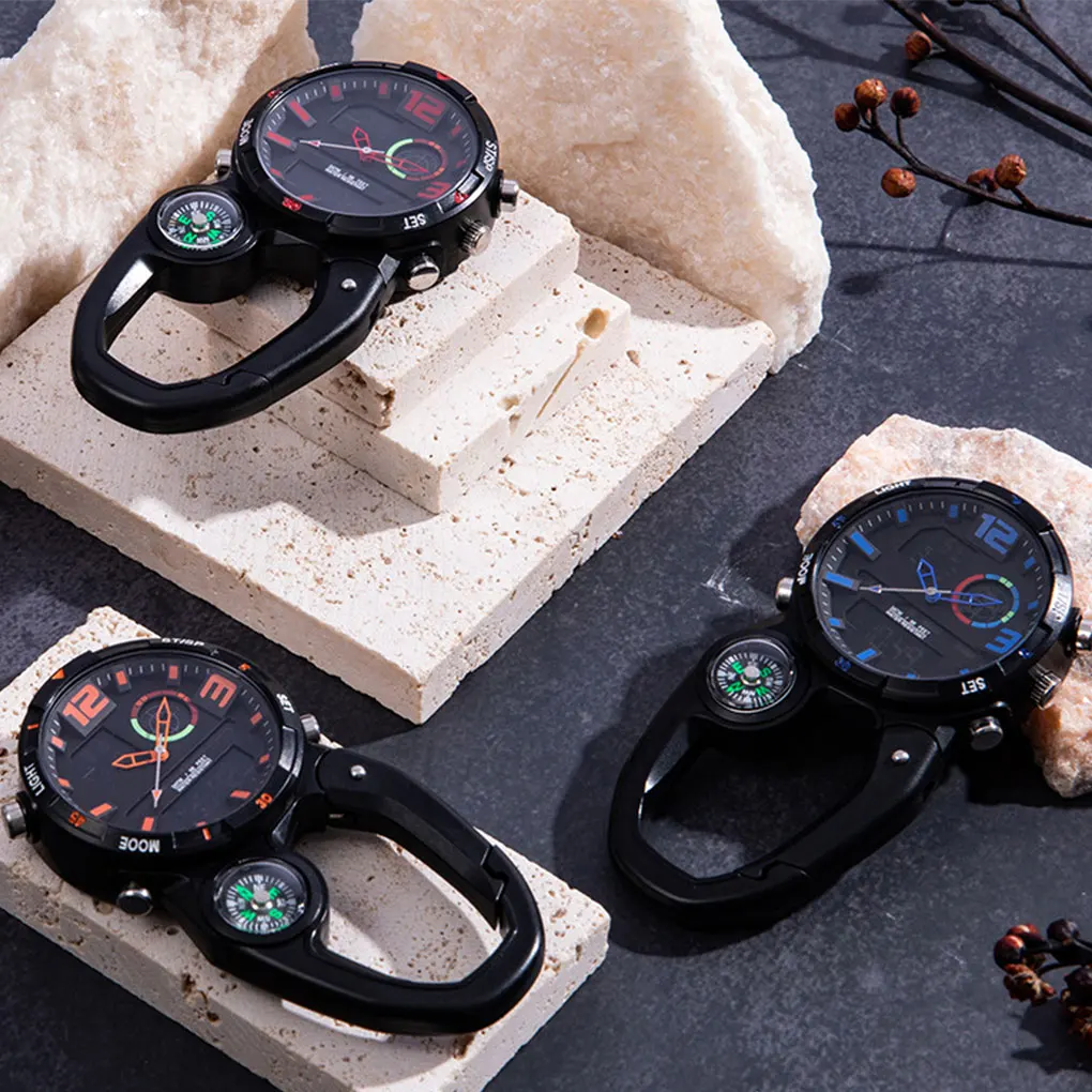 Waterproof Outdoor Compass Watch In Various Colors Convenient To Wear In Form Of Watch Outdoor Watch red