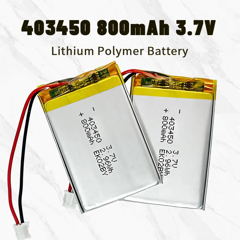 Lipo 403450 3.7V Lithium Battery 800mAh Li-polymer Rechargeable Batteries for Sensors Smart Products Pos Machine Shine Shoes