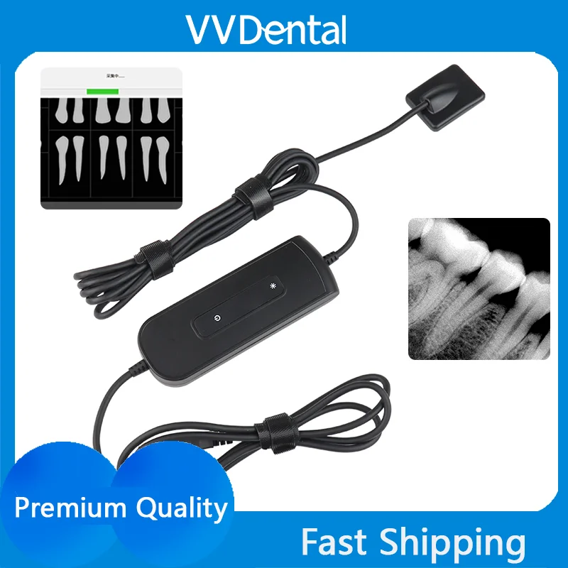 VV Dental R1 Portable X-Ray Sensor 0.8mm Digital Radiovisiograph HD Image Dentistry Equipment with 2 Year Warranty